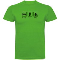 Kruskis Sleep Eat And Bike kurzarm-T-shirt