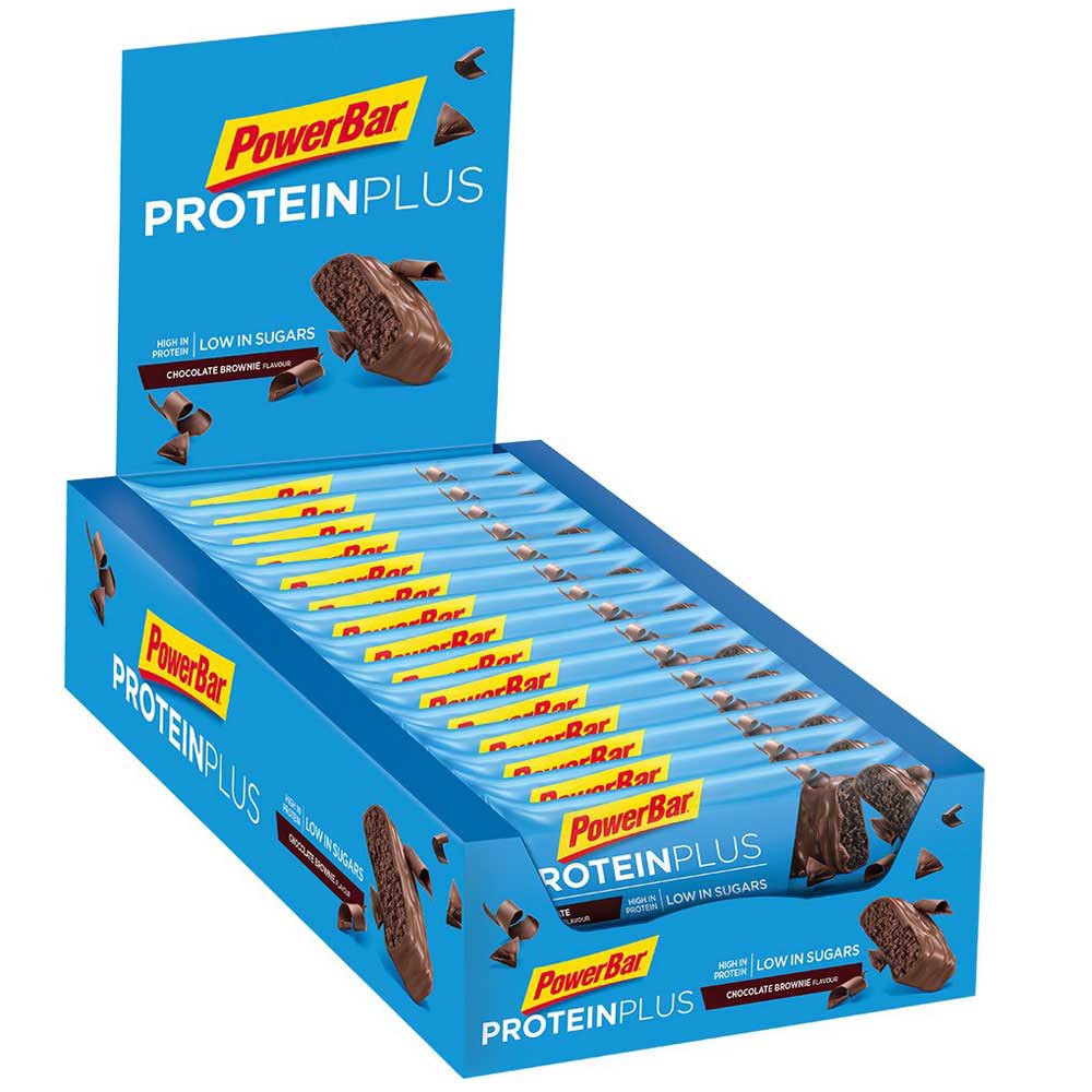 Powerbar 단백질 플러스 저당 35g Choco Brownie 단위 Choco Brownie 에너지 바 상자