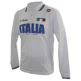 Castelli Italian Team 12/14 Langarm-Poloshirt