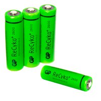 Gp batteries Suuren Kapasiteetin Akut ReCyko NiMH AA 2600mAh