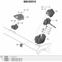 Shimano STePS BM-E6010 Battery Mount with Charging Jack Down Tube Type 