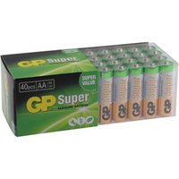 Gp batteries Alkaliparistot 03015AB40 AA 40 Yksiköitä