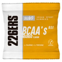 226ERS Vegan Sport Gummies 30g 42 Unidades SUB9 BCAA´s Manga Jujubas Caixa