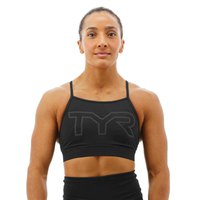 TYR Logo High-Neck Sports Bra Low Support