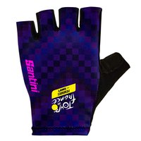 Santini Tour De France Official Tourmalet Korte Handschoenen