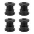 Absolute Black Tornillo Short Bolts And Nuts 4 Unidades