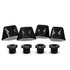 Absolute Black Skrue Ultegra 8000 Covers With Bolts